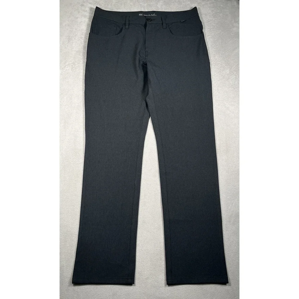 TravisMathew Mens Open To Close Golf Pants Stretch Performance Gray 33x33